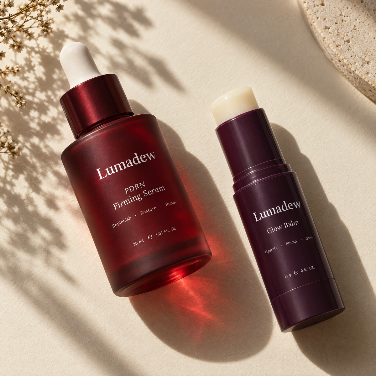 Serum and Glow Balm duo