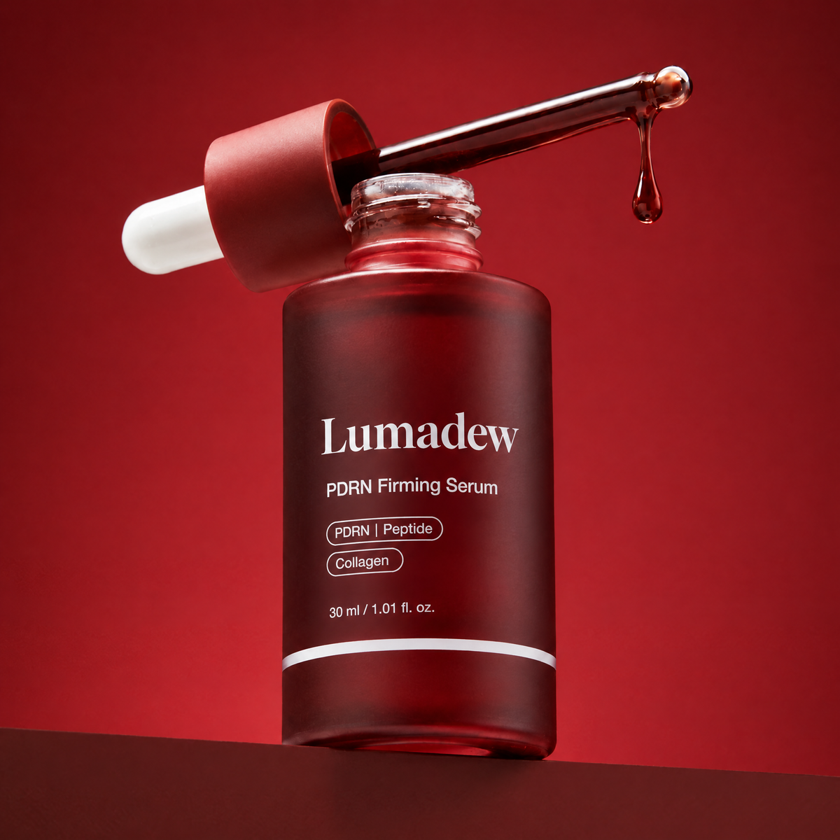 Lumadew PDRN Firming Serum dropper bottle